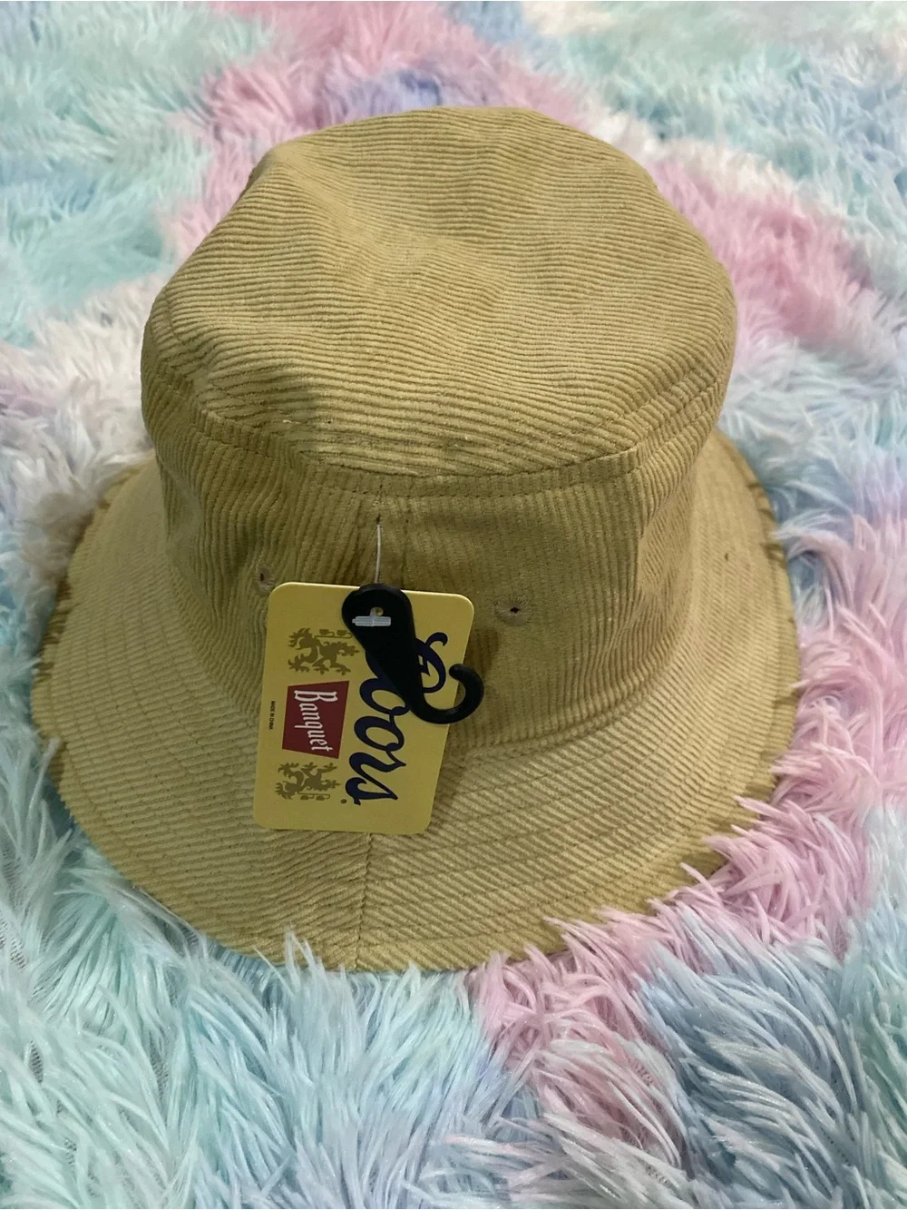MAD Engine Coors Banquet Tan Corduroy Bucket Hat